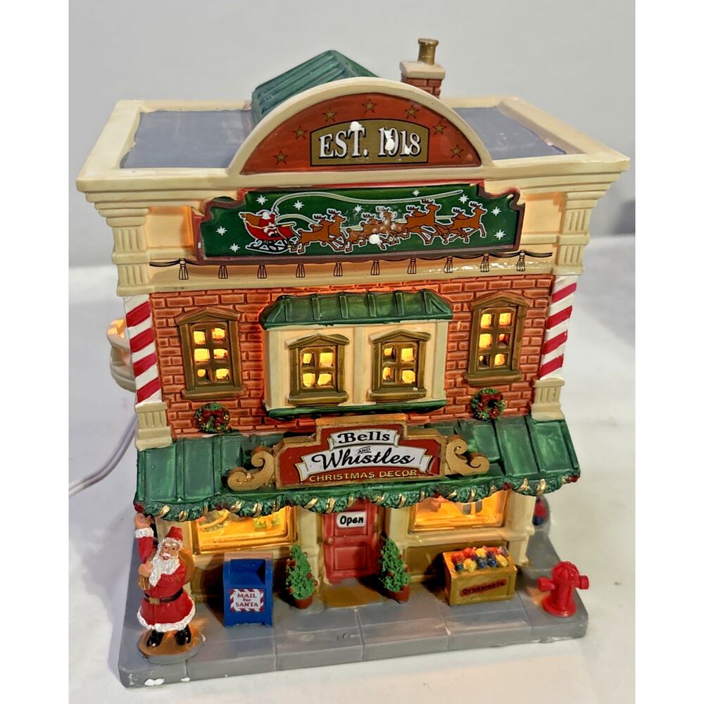 Lemax Bells & Whistles Christmas Village Building #55989 Retired Lighted - Picture 2 of 5